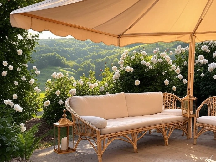 Store balcon discrèt pour petits espaces.