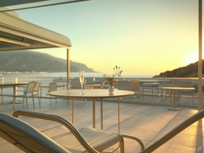 Store pour terasse lumineuse 